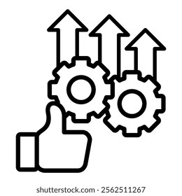 Operational Excellence Icon Element For Design