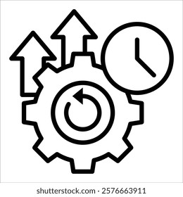 Operational Excellence Icon Element For Design