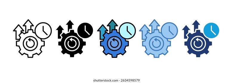 Operational Excellence Icon Element For Design
