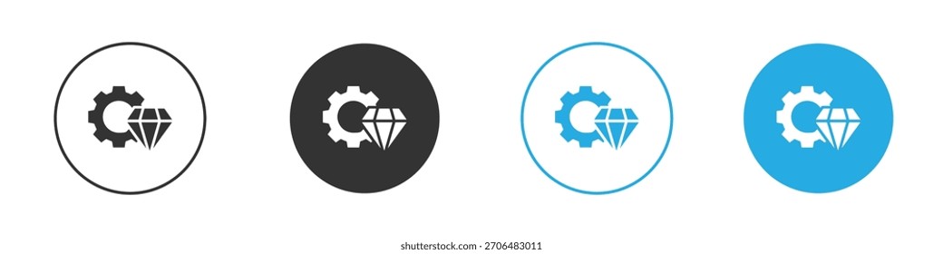 Operational excellence icon. Graphic icon design template