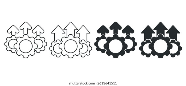 Operational excellence icon. Illustration vector