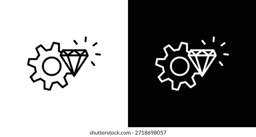 Operational excellence icon logo element. Vector illustration. EPS10