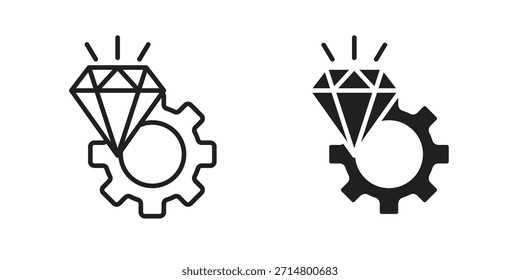 Paquete de iconos de excelencia operativa. Elemento de diseño de icono de Vector plano.