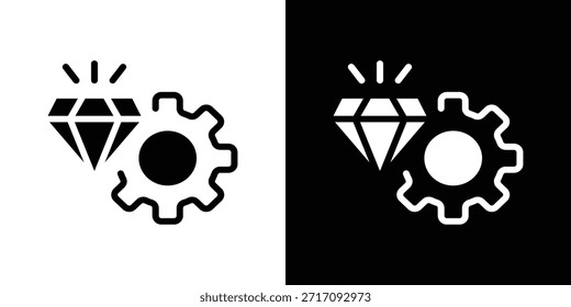Vector Diseño de conjunto de iconos de excelencia operativa para el concepto y el Diseño web móviles.