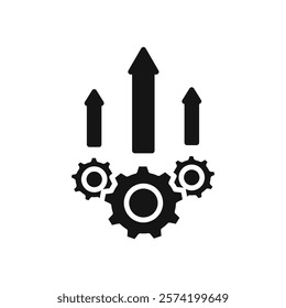 Operational excellence icon Simple thin line flat symbol