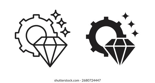 Símbolo de excelencia operativa. Símbolos de Vector.