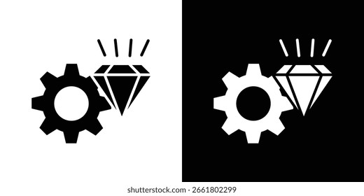 Símbolo de icono de excelencia operativa. Icono de Vector en diseño plano de moda