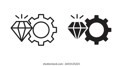 Diseño de Vector de iconos de excelencia operativa. set web icons