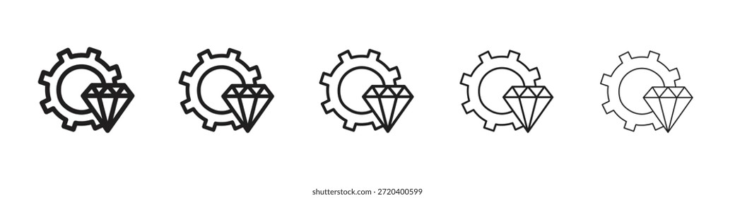 Icono de excelencia operativa elemento de diseño de Vector Vector eps 10