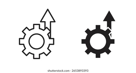 Operational excellence icon vector illustration on a transparent background.