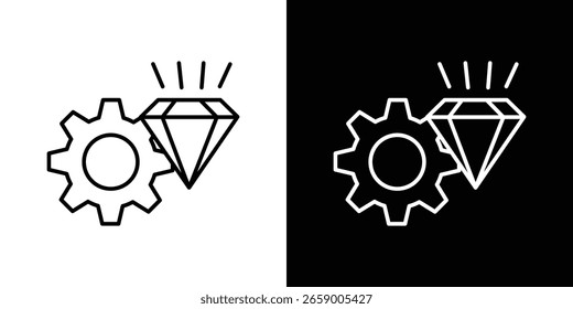 Operational excellence icon in vector. Logotype