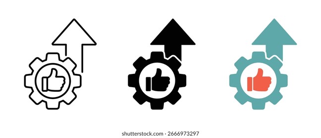 Icono de excelencia operativa Iconos de Vector de excelencia operativa