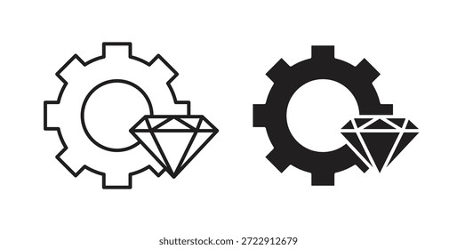 Icono de excelencia operativa para Web y App. Ilustración vectorial eps