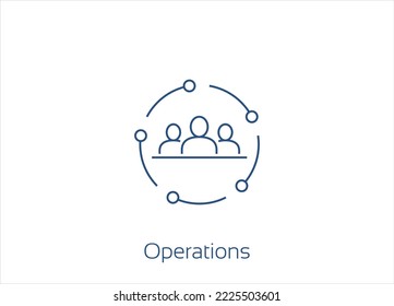 Operational excellence, production growth, project management, efficiency 
Execution, Vector Icon Design- Editable Stroke
