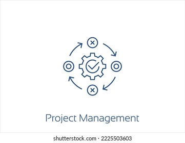 Operational excellence, production growth, project management, efficiency 
Execution, Vector Icon Design- Editable Stroke
