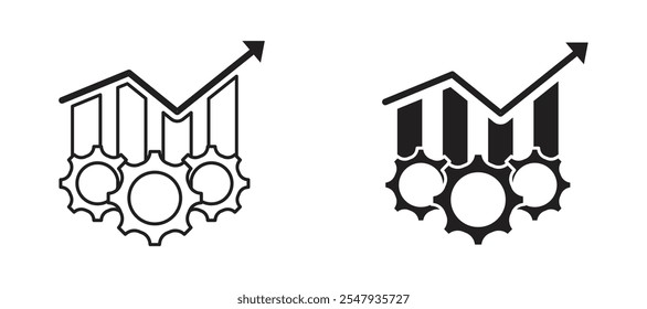 Operational excellence thin line vector icon.