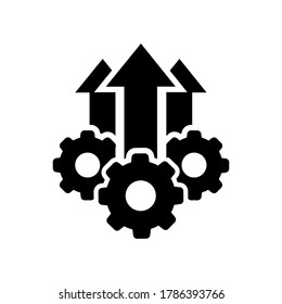 Operational Excellence Vector Icon, Production Growth Illustration Sign Collection. Operation Symbol.