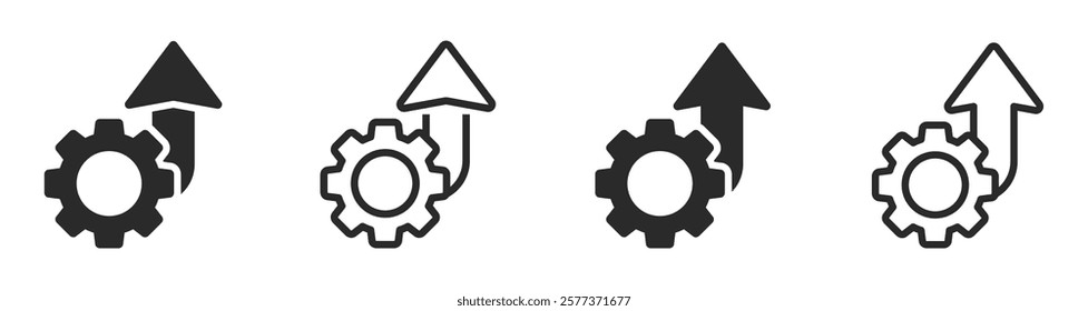 Operational excellence vector icons. Operational excellence icon design