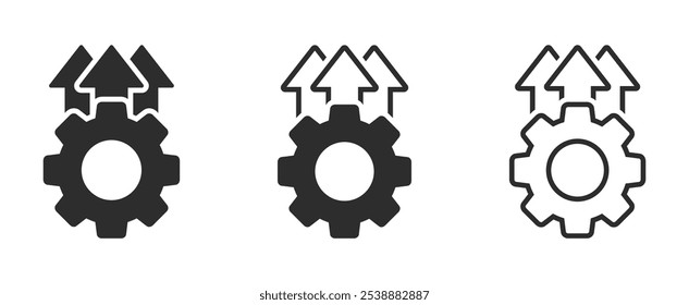 Conjunto de ícones de vetor de excelência operacional. Ícone de excelência operacional. Sinais de ícone do vetor de eficiência