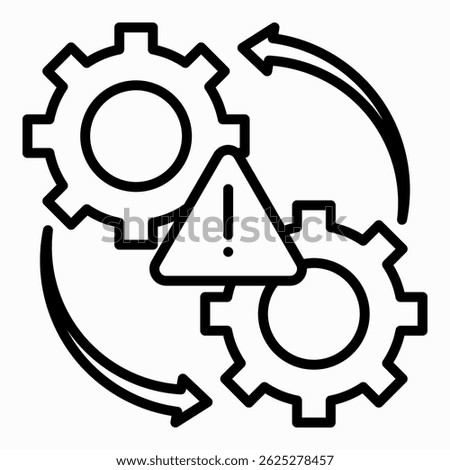 Operational Failures Icon Element For Design