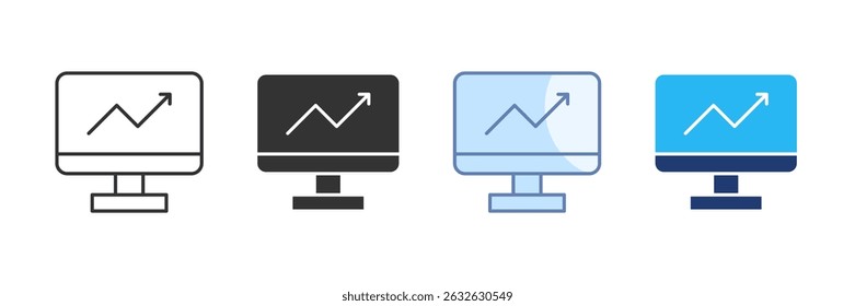 Operational Monitoring Icon Set Multiple Style Collection