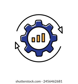 Operational Optimization and Fraud Detection Vector Icon Design