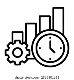 Operational Productivity Icon Element For Design