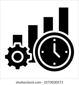 Operational Productivity Icon Element For Design