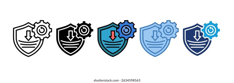 Operational Resilience Icon Element For Design