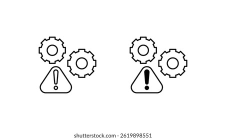 Operational Risk icon design with white background stock illustration