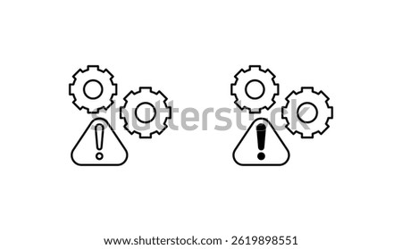 Operational Risk icon design with white background stock illustration