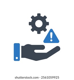 Operational Risk Icon On White Background