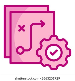 Operational Strategy Icon Element For Design