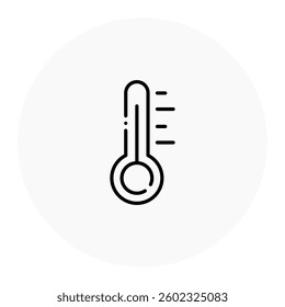 Operational Temperature Range Icon. Thermometer, Temperature Control Concept. Illustration for Climate Adaptability Concept.
