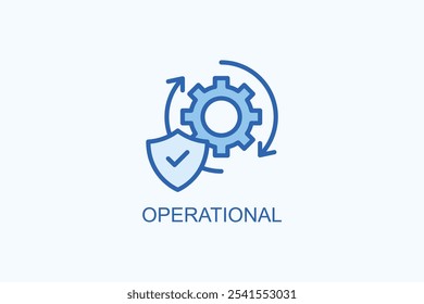 Illustration für operationelle Vektorgrafik oder Logo-Zeichen