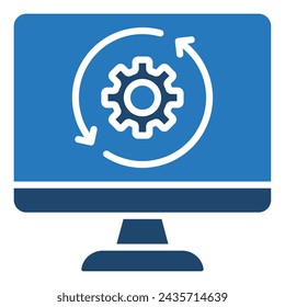 IT Operations icon line vector illustration