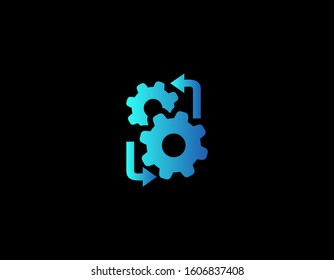 Operations Icon, Vector business management. Improvement and development sign