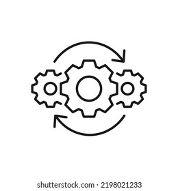 Operations Icon Vector Illustration. Color Editable