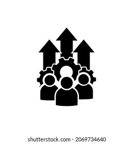 Operations icon vector. workflow illustration sign. work flow symbol. automate logo.