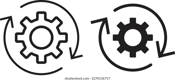 Icono de línea de operaciones simple línea de estilo plano de moda y sólido Isolated vector ilustración sobre fondo blanco. Para aplicaciones, logotipo, sitios web, símbolo , UI, UX, gráfico y diseño web. EPS 10.
