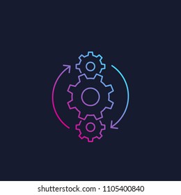 Operations Line Vector Icon