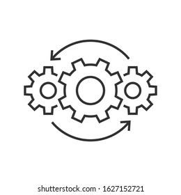 Operations Line Vector Simple Icon