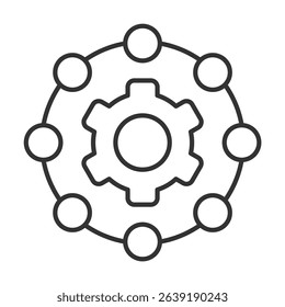 Operations Outline Icon Element For Design