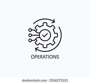 Operations Vector, Icon Or Logo Sign Symbol Illustration
