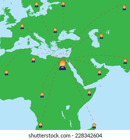 operator to communicate with the world