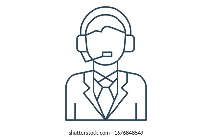 Operator icon for handling and control tasks