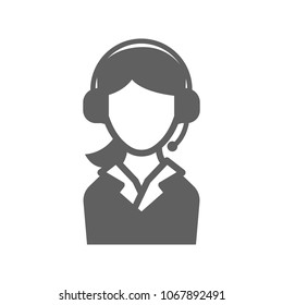 Operator icon in trendy flat style isolated on white background. Symbol for your web site design, logo, app, UI. Vector illustration, EPS