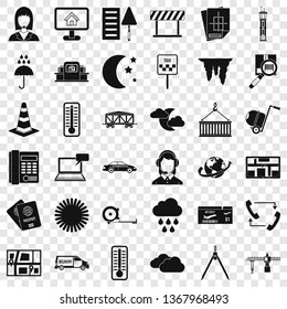 Operator icons set. Simple style of 36 operator vector icons for web for any design