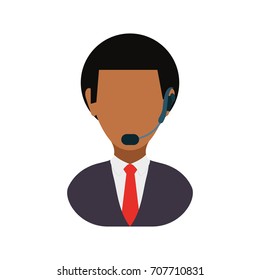 operator man vector illustration