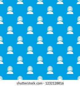 Operator pattern vector seamless blue repeat for any use